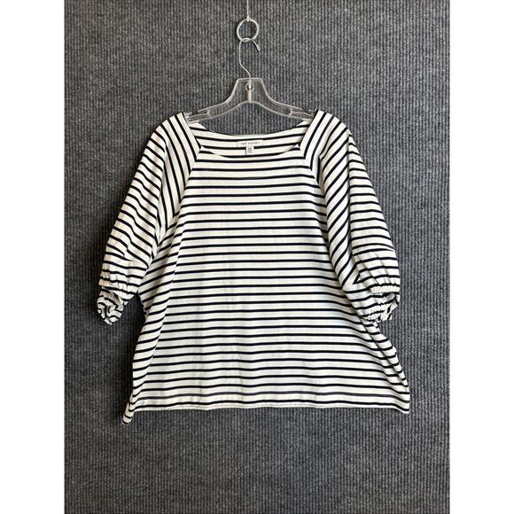 Classic Black and White Striped Women's Tank Top - Picture 1 of 8